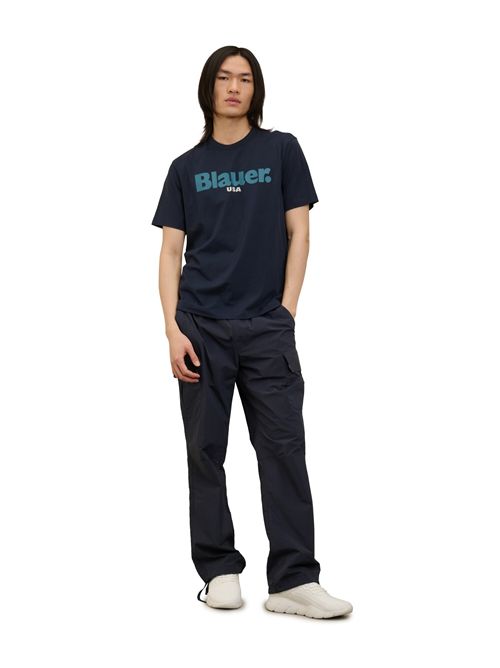 t-shirt man blue BLAUER | 25SBLUH02192004547/888